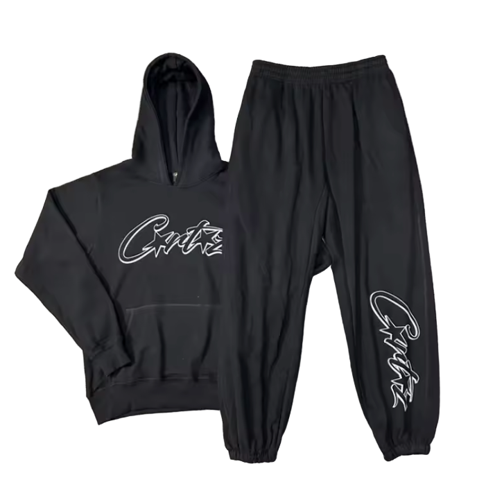 FOBMANCE - STARS BLACK & WHITE TRACKSUIT